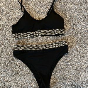High waisted two piece bikini